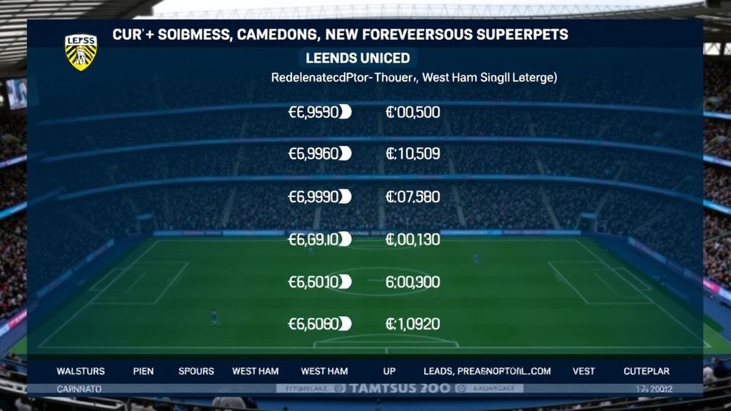 利兹联保级形势惊天逆转！超级计算机最新预测引爆英超