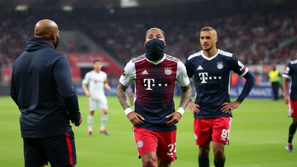 拜仁逆袭弗赖堡赛后现搞笑一幕！格纳布里穿上戈雷茨卡头像短裤